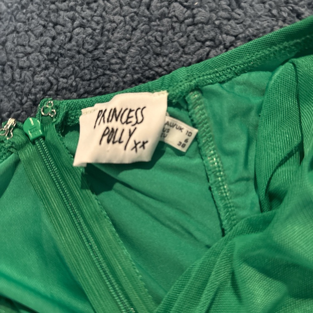 Princess Polly Green Ruched Bodysuit - Picture 3 of 3